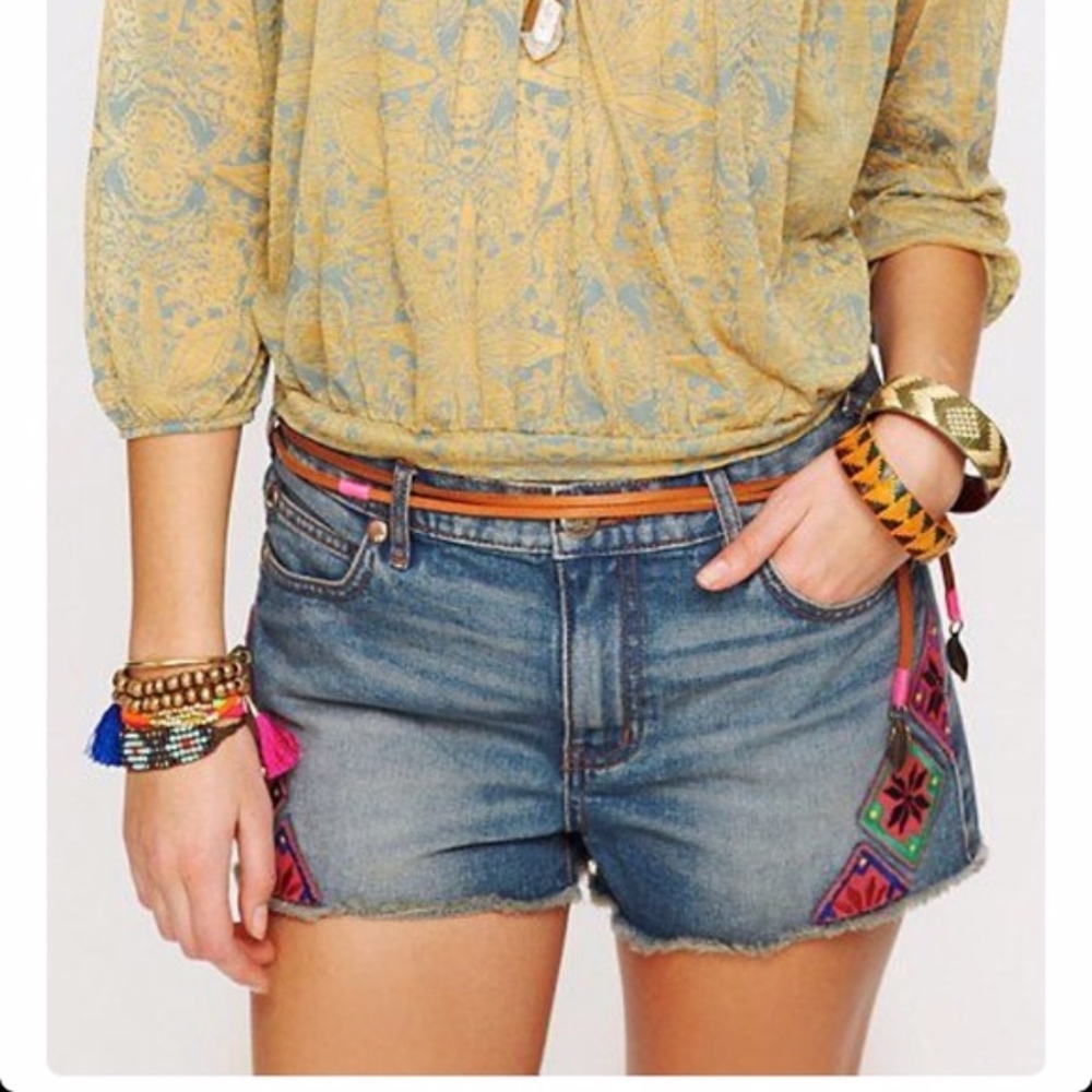 FREE PEOPLE DENIM SHORT